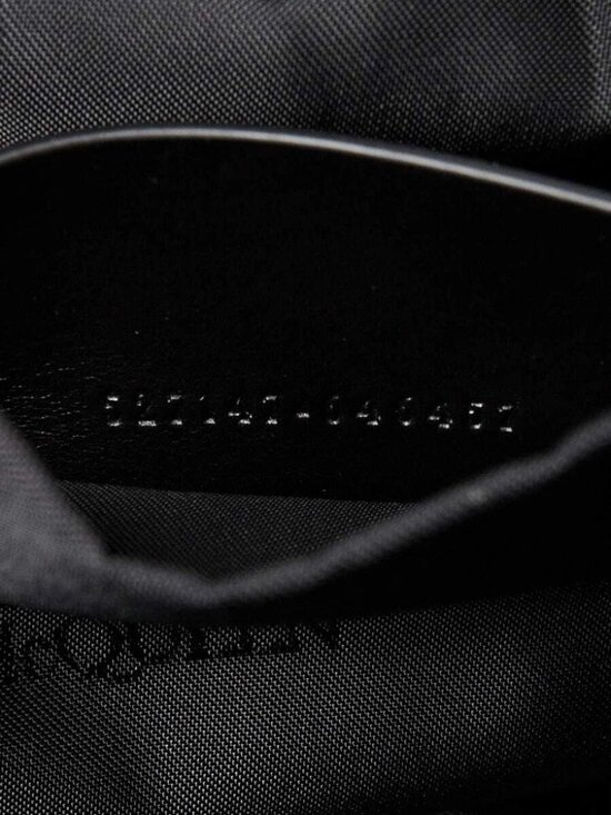 Alexander McQueen Black Nylon Graffiti Metropolitan Backpack Bag main image 12